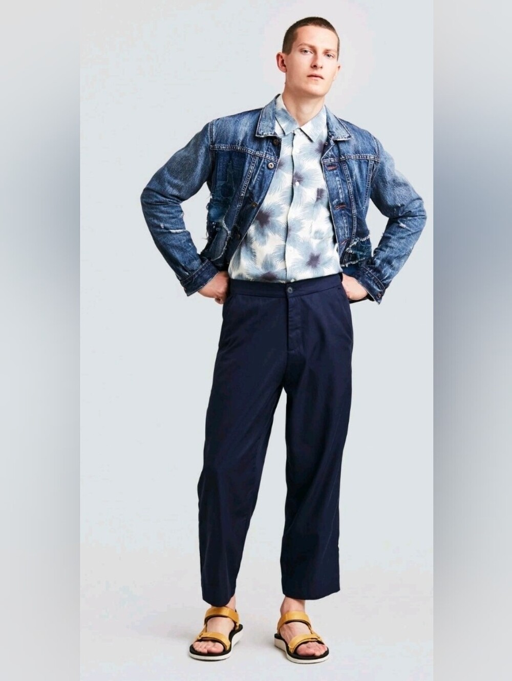 Levi's Made&Crafted Josh Peskowitz Men’s Cropped Wide Trousers Pants $328 NEW 36